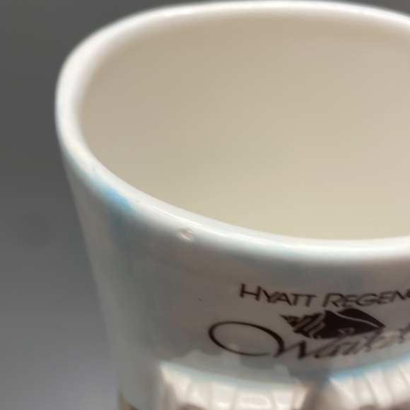 Vintage Hyatt Regency Waikiki Ceramic 3-D Tiki Mug Vase 5.5” Tall Aloha Hawaii - Picture 11 of 11